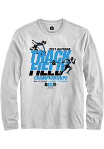 Rally Big Ten White 2025 Outdoor Track and Field Tournament Long Sleeve T Shirt