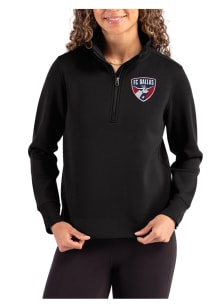 Cutter and Buck FC Dallas Womens Black Roam Qtr Zip
