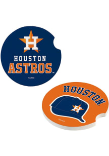 Houston Astros 2Pk Car Coaster - Navy Blue