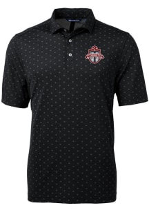 Cutter and Buck Toronto FC Mens Black Virtue Eco Pique Tile Short Sleeve Polo
