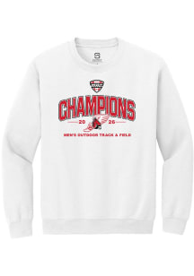 Summit Sportswear Ball State Cardinals Mens White MAC 2026 Men's Outdoor Track & Field Champions L..