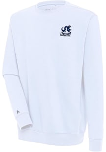 Antigua Drexel Dragons Mens White Academic Victory Long Sleeve Crew Sweatshirt