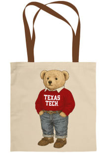 Texas Tech Red Raiders White Teddy Bear Tote Tote