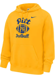 Nike Pitt Panthers Mens Gold 1976 National Championship Team Long Sleeve Hoodie