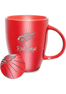 Detroit Red Wings Sunburst Ceramic Lustre Ceramic Mug - Red