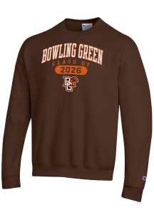 Champion Bowling Green Falcons Mens Brown Pill Class of 2026 Powerblend Long Sleeve Crew Sweatshir..