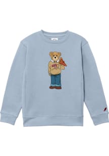 Harvard Crimson Youth  Standing Bear Long Sleeve Crew Sweatshirt