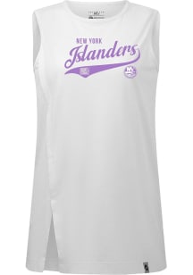 Levelwear New York Islanders Womens White Influx Glide Tank Top