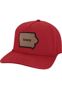Iowa Iowa State Patch Caddy Adjustable Hat - Cardinal