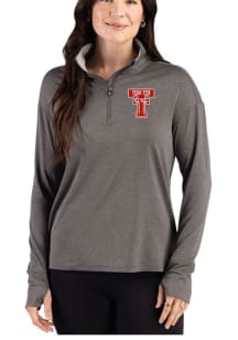 Cutter and Buck Texas Tech Red Raiders Womens Black Forge Eco Qtr Zip