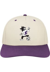 Legacy K-State Wildcats Soccer Heritage Structured 5 Panel 2T Adjustable Hat - Ivory