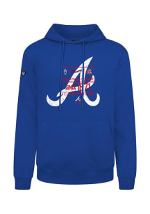 Levelwear Atlanta Braves Mens Blue Podium Cooperstown Acumen Long Sleeve Hoodie