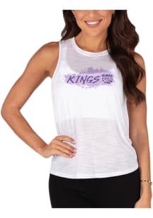 Concepts Sport Kansas City Kings Womens White Infuse Tank Top