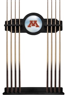 Minnesota Golden Gophers Solid Wood Cue Rack Pool Table