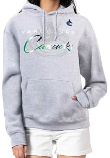 4Her Vancouver Canucks Womens Grey Shadow Hooded Sweatshirt