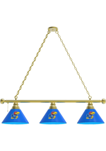 Kansas Jayhawks 3 Shade Gold Billiard Lamp