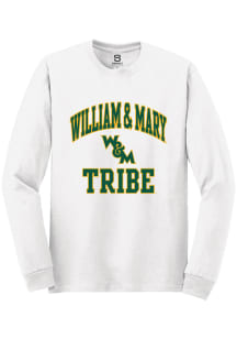 Summit Sportswear William & Mary Tribe White Number 1 NEUTRAL Long Sleeve T Shirt