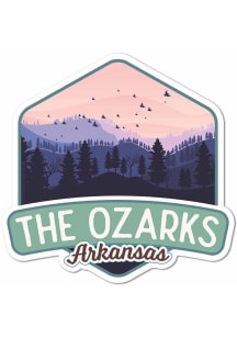 Arkansas The Ozarks 3.5" Stickers - White