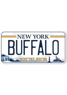 Buffalo 4" License Plate Stickers - White