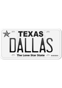 Dallas Ft Worth 4" License Plate Stickers - White