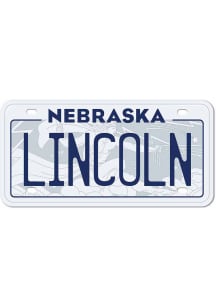 Lincoln 4" License Plate Stickers - White