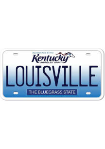 Louisville 4" License Plate Stickers - White