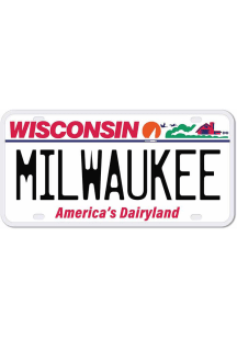 Milwaukee 4" License Plate Stickers - White