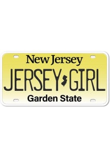 New Jersey 4" License Plate Stickers - White