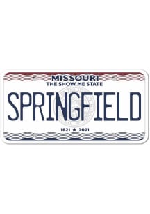 Springfield 4" License Plate Stickers - White