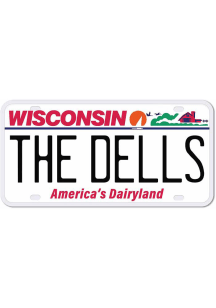 Wisconsin 4" License Plate Stickers - White