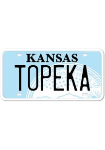 4" License Plate Stickers - White