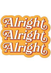 Austin Alright 3.5" Stickers - Orange