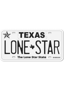 Texas 4" License Plate Stickers - White