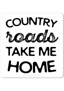 West Virginia Country Roads 3.5" Stickers - White