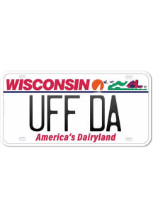 Wisconsin 4" License Plate Design Stickers - White
