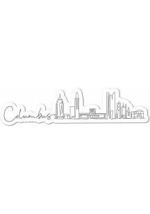 Columbus 3 Inch Skyline Stickers - Black