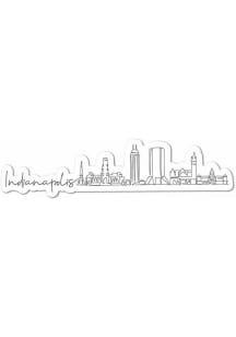 Indianapolis 3 Inch Skyline Stickers - Black