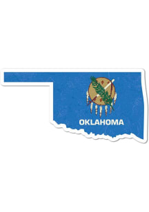 Oklahoma Flag Stickers - Blue