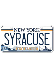 Syracuse License Plate Stickers - White