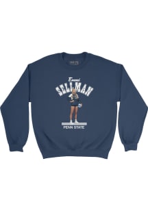 Emerson Sellman Penn State Nittany Lions Mens Navy Blue Illustrated Crew Player Crew
