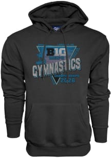 Blue 84 Big Ten Mens Black 2026 Big Ten Men's Gymnastics Championships Long Sleeve Crew Sweatshirt
