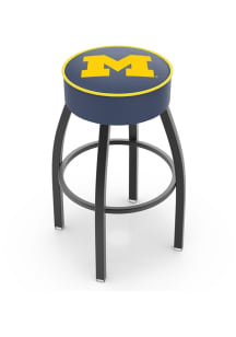 Michigan Wolverines Swivel Pub Stool - Black