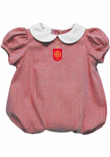 Vive La Fete Spain National Team Baby Red Archie Short Sleeve One Piece