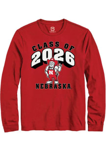 Summit Sportswear Nebraska Cornhuskers Red Class of 2026 Long Sleeve T Shirt
