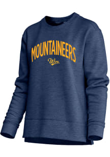 West Virginia Mountaineers Womens Navy Blue Unity Crew Sweatshirt