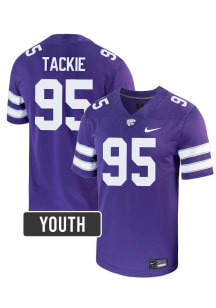 Patrick Tackie K-State Wildcats Youth Purple Nike NIL Name And Number Football Jersey