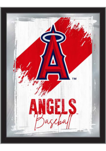 Los Angeles Angels Paint Brush Hanging Back Bar Mirror