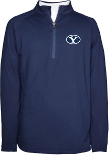 BYU Cougars Youth Navy Blue Mathew Long Sleeve Quarter Zip Shirt