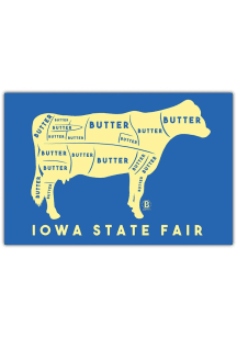 Iowa Bozz Prints Butter Cow State Fair Postcard