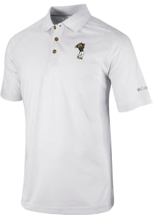 Columbia Colorado Buffaloes Mens White Golf Drive Short Sleeve Polo